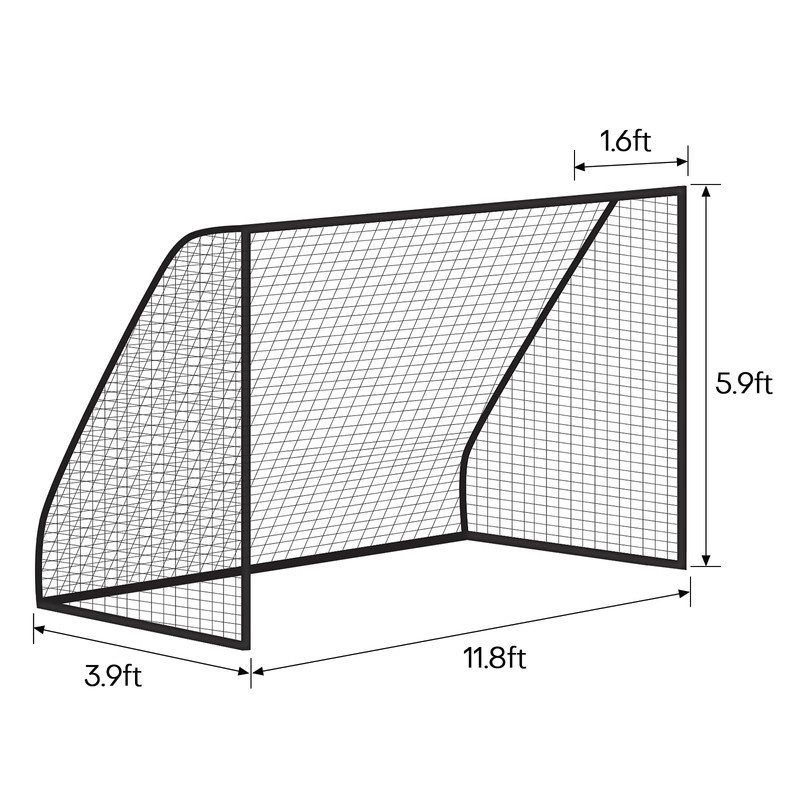 Soccer Goal Net Football Polyethylene Training Post Nets Full Size