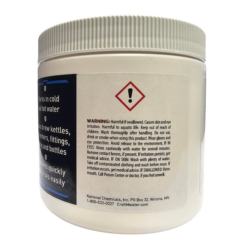 CraftMeister Alkaline Brewery Wash 16 Oz Tub