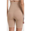 Yummie womens Seamless Solutions Waist Shaper Thigh Shapewear, Almond, Small-Medium
