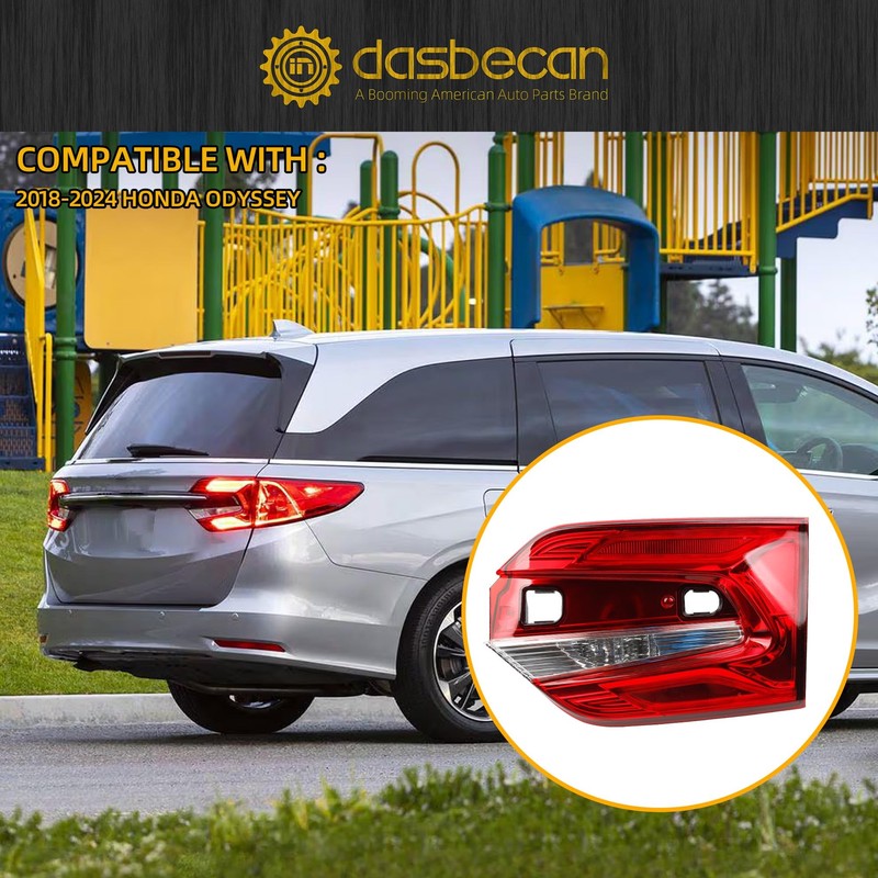 Dasbecan LED Inner Tail Light Assembly Compatible With 2018-2024 Honda