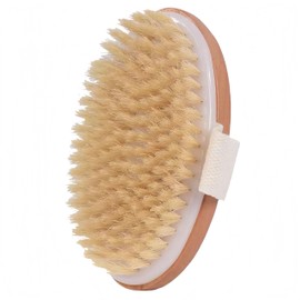 Dry Brush,Natural Bristle Exfoliating Scrubber,Dry Brushing Body Brush for Lymphatic Drainage,Cellulite Decrease,Dry Skin,Blood Circulation Boost and Pore Cleansing