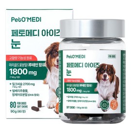 Petomedi Dog Eyes Nutrition, 80 tablets, Tears improvement eye health, 1 pc / 페토메디 강아지 아이즈 영양제, 80정, 눈물개선눈건강, 1개