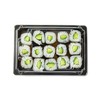 Restaurantware Sushi Containers, Pack Of 100 Plastic Disposable Rectangle Sushi