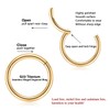 AROWRO G23 Titanium Hinged Nose Rings Hoop 20G 18G 16G