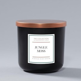 Chesapeake Bay Candle, The Collection, 2-Wick Soy Candle, Jungle Moss, 12oz, Black with Copper Lid