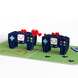 Lovepop Everyday Pop-Up Card for Her, Him - 3D Love Novelty Greeting Cards - Video Game Be My Player 2-5" x 7" - Blank Notecard & Envelope Included