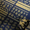 30 Sheets Gold Nail Art Stickers 3D Self-Adhesive Gold Lace