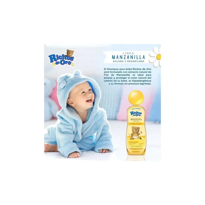 Shampoo Ricitos De Oro Manzanilla 800 Ml
