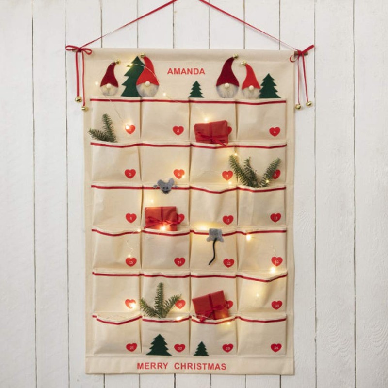 Large Cotton Fabric Advent Calendar | Christmas Craft Project |