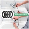 M METERXITY 120-Pack M10 Black Rubber Washer Assorted Kit, 10mm