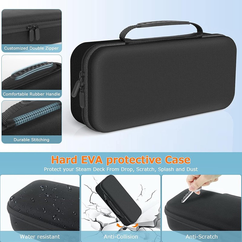 Carry Case for Steam Deck Console, Hard Hand Console, Protective