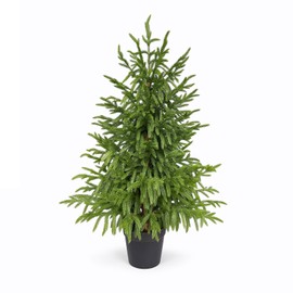 Artificial Norfolk Christmas Pine Tree 3Ft for Indoor and Outdoor Decor