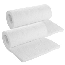 MIVIDE 3 Pack 23.6" x12.2" x1" (Thick) Ceramic Fiber Insulation, 2400F Fireproof Insulation Blanket, Baffle Fire Blanket for Stoves