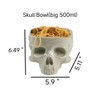 Fecheche Food Safe Skull Bowl for Eating, Ceramic Skull Shaped