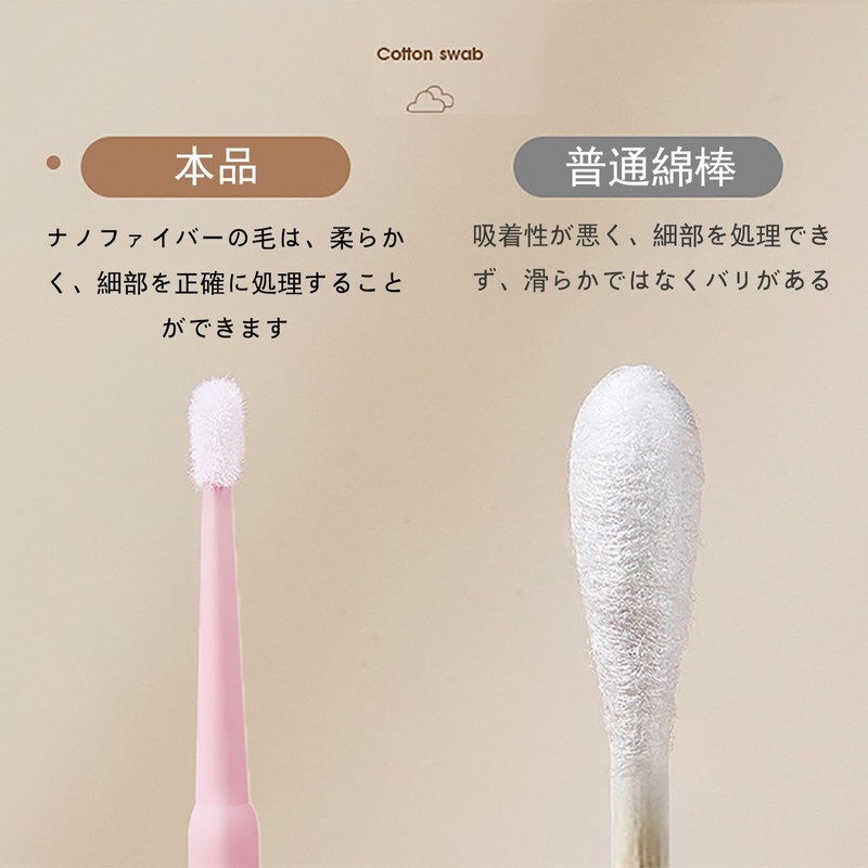 ALLVD Extra Fine Cotton Swabs, Makeup Tools, Extra Fine Cotton