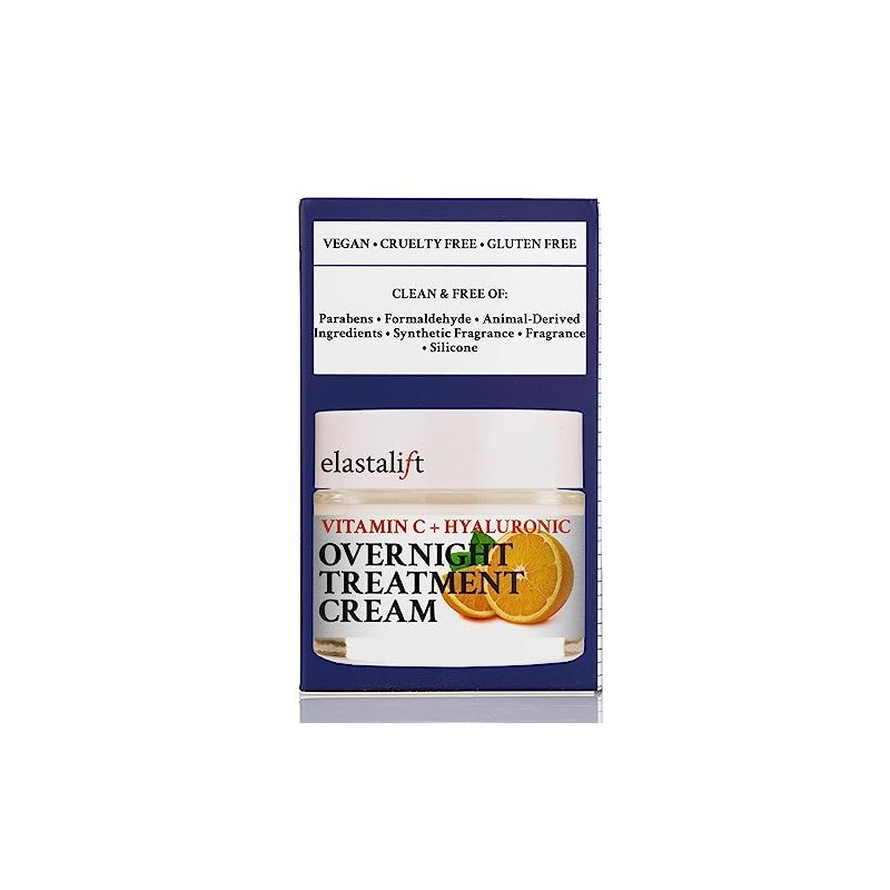 Elastalift Crema Noche Renovadora Iluminadora Vitamina Hidratante Ácido Hialurónico Cara