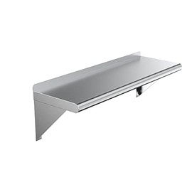 36" Long X 12" Deep AmGood Stainless Steel Wall Shelf | NSF Certified | Appliance & Equipment Metal Shelving | Kitchen, Restaurant, Garage, Laundry, Utility Room