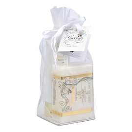 The Grecian Soap- Juego de regalo en tubo de jabón y loción griegos con aroma a leche y miel: lujoso juego de barra de jabón y loción con leche de cab