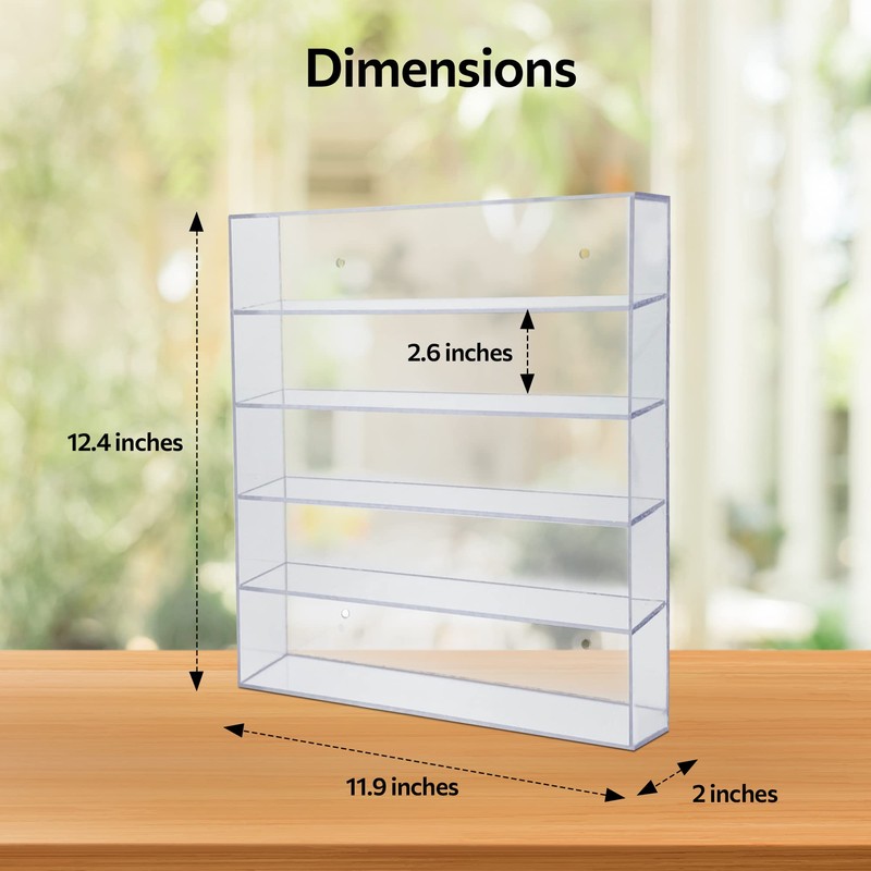 Dazzling Displays Acrylic Spice Rack Case Display (Style A -
