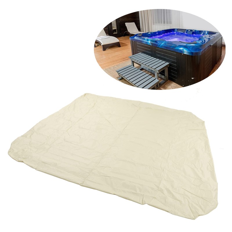 FLEXMAN Hot Tub Cover, Foldable SPA Cover, Square Waterproof Weather