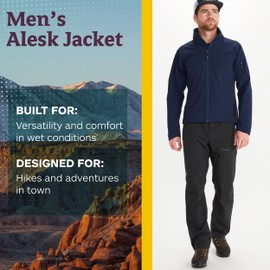 Marmot Men's Alsek Softshell Jacket, Lightweight & Water-Resistant Trail Layering Jacket