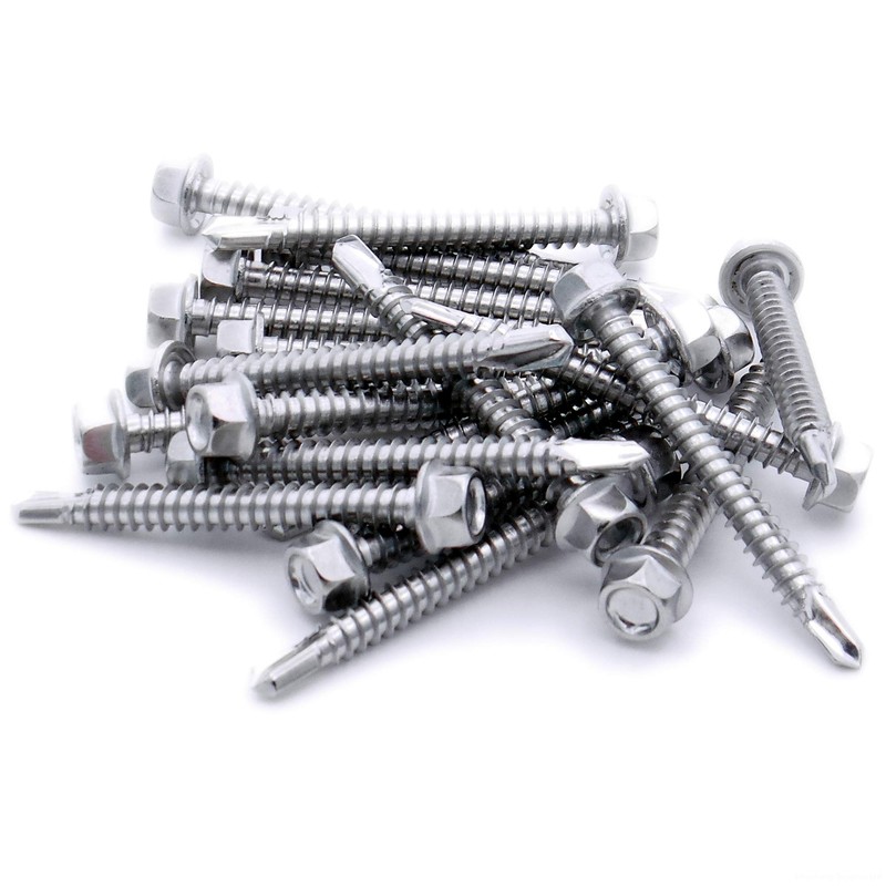 No.10 x 0.9 (4.8mm x 22mm) Hex Self-Drilling Screw (Flanged)