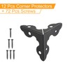 sourcing map 20x20x20mm Metal Box Corner Protectors Edge Guard Iron