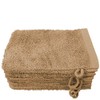 Lanudo® Pure Line Waschlappen Waschhandschuh, 6er Set, Reine Frottier Baumwolle,