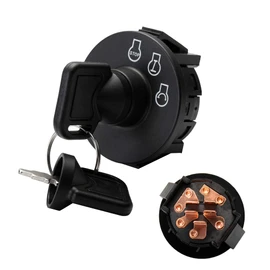 SINTIKI 117-2221 137-4100 Ignition Switch with Keys 3 Postion 5 Terminals Compatible with Toro Z Master TimeCutter ZS SS Series Titan ExMark Lazer Z Quset Mowers