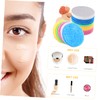 Healeved 50pcs Portable Natural Facial Cleansing Sponges for Makeup Removal