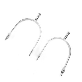 Yosoo Espuelas de Caballo de Cabeza Redonda, Espuelas de Acero Inoxidable Inglesas para Botas Ecuestres, Hombres y Mujeres, Amantes de la Equitación