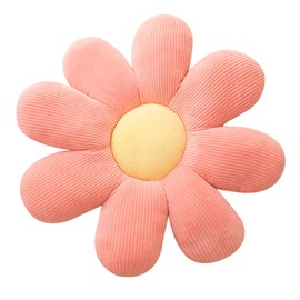 PORUPAEL 38cm Flower Pillow, Daisy Cushion, Flower Cushions For Kids, Cute Flower Pillows, Flower Sofa Pillows Flower Floor Pillow Seating Cushion Cute Flower Cushion Flower Seating Cushion (Pink)