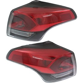 For 2016 2017 2018 Toyota RAV4 Tail Light Driver and Passenger Side CAPA Certified Bulbs Included TO2804133 + TO2805133 | Replaces 81560-0R061; Bulb Type;