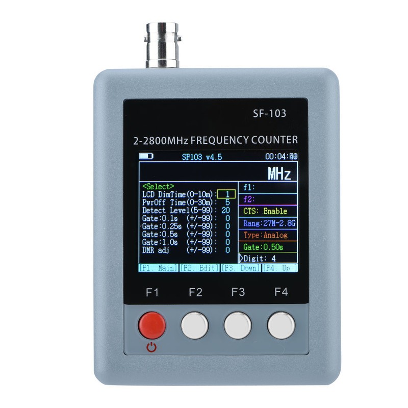 SF-103 2MHz-2800MHz Hand Held Frequency Counter Wireless European Frequency Meter