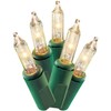 Holiday Time 100 Clear Mini Lights Green Wire 21.5 FT.