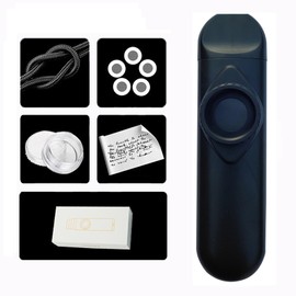 HuaDmaing Kazoo Set，Simple and Fun Kazoo for Kids and Adults，Musical Accompaniment for Guitar and Ukulele，Safe Durable and Portable Beginner Music Instruments Set，Perfect Birthday Gift (Black)