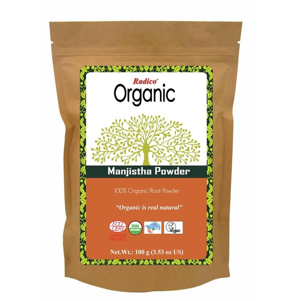 Radico Manjistha Root Powder 100 g (Organic, Vegan)