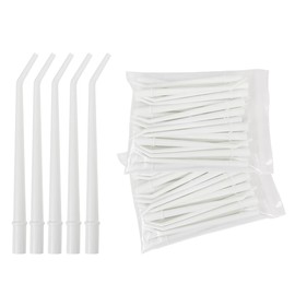 Impressive Smile 100 Dental Surgical Aspirator White Suction Tips, 1/8 Inch Diameter, 4 Bags of 25 Tips