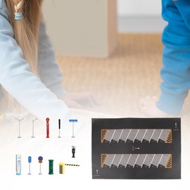 Milageto 1/64 Parking Lot Underground Garage Miniature Layout Decorative Collectibles Diorama Vehicle Scene Display Car Model Show, Style F