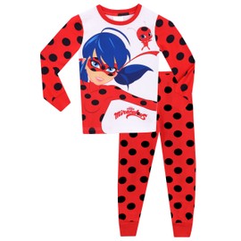 Miraculous Girls Pyjamas | Snug Fitting Girls Pjs | Ladybug Pyjamas for Kids Age 11 to 12 Years Multicoloured