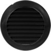 4'' Inch / 100 mm Plastic Vent Cover Black -
