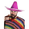 IDEALGIFTSHOP 1X PINK MEXICAN SOMBRERO HATS PLUS 1X MOUSTACHE PLUS