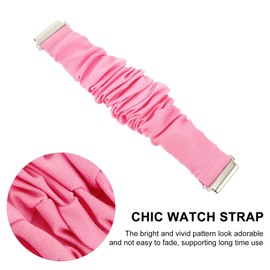 ibasenice Lady Parts Scrunchies Watch Band Replacement Straps Rubber Strap Release Straps Compatible with Smart Watch 22mm Accesorios De Smartwatch