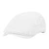 WITHMOONS Simple Newsboy Hat Flat Cap SL3026 (White)