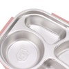 Stainless Steel Insulated Lunch Box 4 Grid Corrosion Prevention Rustproof