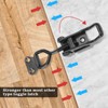 2 PCS Black Toggle Latch Clamp 300lbs Heavy Duty Adjustable