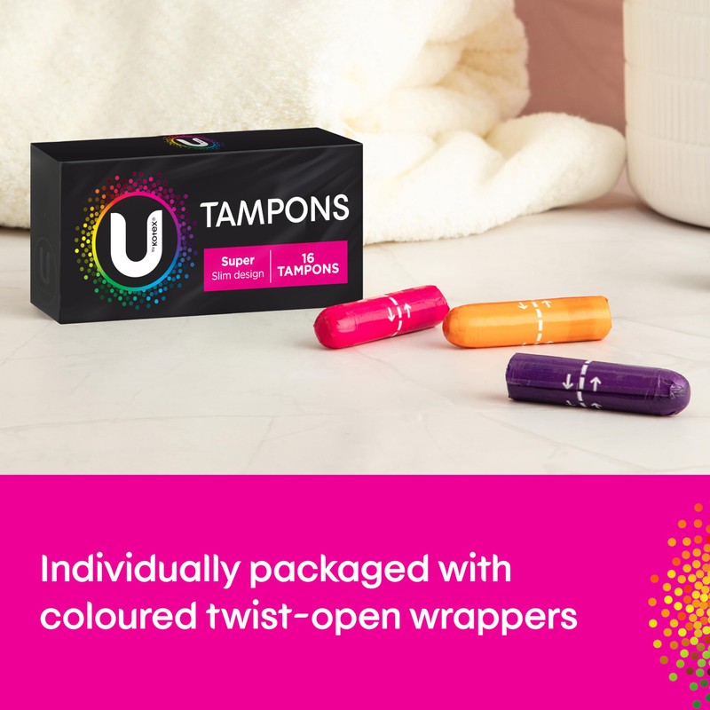 U by Kotex Tampons Super 32 Count