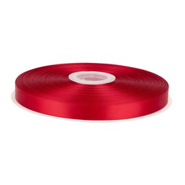 Fondersy 91 Meters Scarlet Double Faced Satin Ribbon - 16mm Width for Wedding, Gift Wrapping, Floral Arrangement and Crafts