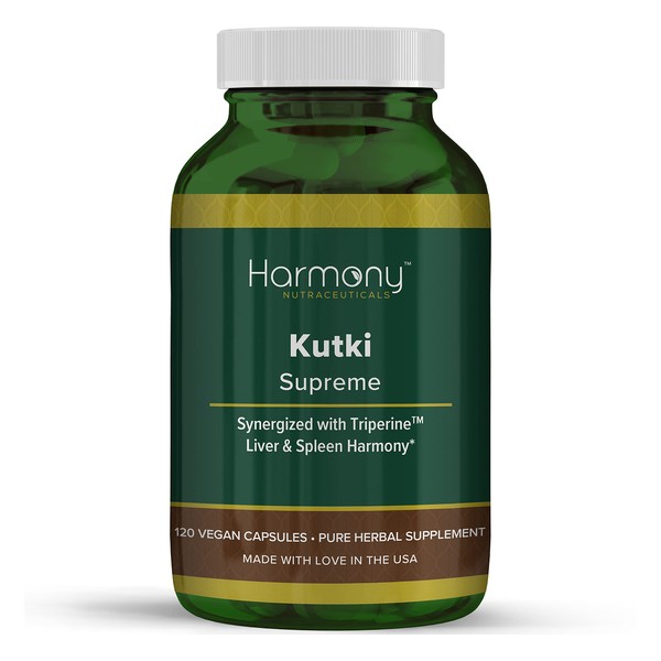 Kutki Supreme - Harmony Nutraceuticals Ayurvedic Medicine for Healthy Skin, Immune and Respiratory Systems - 120 Vegan Organic Capsules
