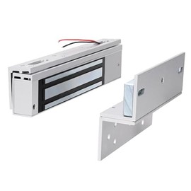 Cerradura magntica elctrica para puerta con soporte Z y L, impermeable, 280 kg, 600 libras, bloqueo electromagntico de fuerza de sujecin, 12 V CC,... 